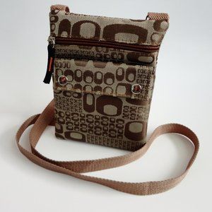 Brown Travel Passport Bag